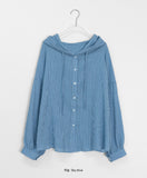 Ottle See-Through Hood Check Shirt