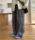 [unisex] Edel cotton cargo banding pants