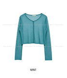 Salty See-through Crop Cardigan