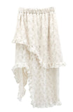Autumn Lace Tiered Unbalanced Skirt