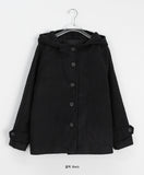 Zentiki Hood Quilted Short Coat Jacket