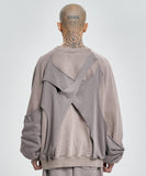 Paneled Washed Sweatshirt