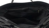Fes Eyelet Buckle Leather Shoulder Bag