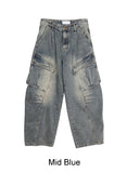 Herique Rivet Cargo Denim Pants