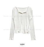 Mood Strap Ribbed Cardigan