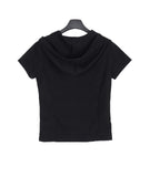 Erica Hood Button Short Sleeve