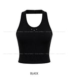 Betty Studded Crop Halter Sleeveless