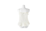 Jua lace frill sleeveless blouse