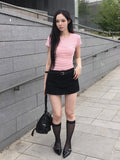 Pending Belt Mini Low Skirt Pants