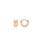 Champagne Full Moon Silver Grip One-Touch Earrings S
