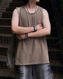 Pigment Over Slit Sleeveless