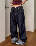 Pose Hip Pocket Non-Fade Roll-Up Denim Pants