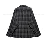 Posi smooth overfit checked shirt