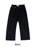 Aderin Rivet Dying Curved Pants