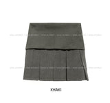 Folding Corduroy Pleated Skirt