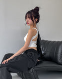 Appi Backless Strap Crop Sleeveless (With Cup)