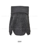 Hayni Bold Cable Off-Shoulder Knit