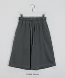 [unisex] Delky Pintuck Pigment Bermuda Sweatpants