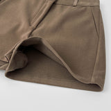 Year-End Party Look Mood Wool Luxury Short Pants