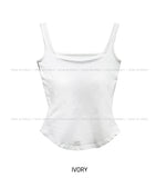 [U-BASIC] Tommy Basic Square Neck Sleeveless (+With Cup)