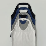 Halterneck Solid Cotton Blend Basic Fit Sleeveless