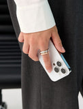 Etreve Silver Note Wave Ring