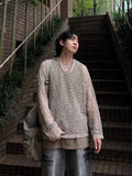 Summer Gradation Mesh Knit