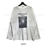 Growing printed velvet long sleeves