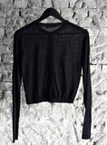 Basic see-through cardigan