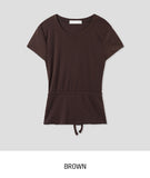 Paw Back Slit Strap Short Sleeve