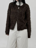 Texel Hairy Fur Cardigan