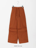 [unisex] Penk nylon parachute banding pants
