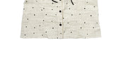 Melville Dot Wrinkle Puff Short Sleeve Blouse