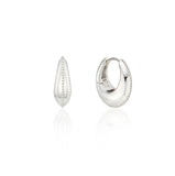 Champagne Moon Silver Gout Glint Earrings S