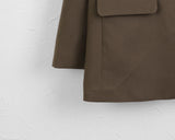 Tebbi Basic Boxy Oversized Fit Minimal Blazer Jacket