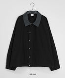 [unisex] Doinin two-way string collar color matching over work jacket