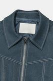 (UNISEX) Raper Leather Balloon Jacket