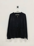 Cashmere Knit Zip-Up Cardigan