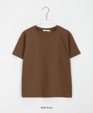 Shotani Color Basic Crop Short Sleeve Tee