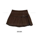 Bebe Corduroy Lace Belted Skirt Pants