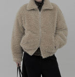Nop Two-Way Quilting Fur Blouson
