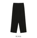 Tei Brushed Two Pin Tuck Slacks