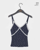 Lilfew Flower Lace Crop Sleeveless