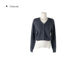Doobie Soft Fur Button Long Sleeve Cardigan