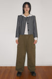 PUFF SHIRRING CROP JK