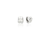 Subni Flow Silver One-Touch Earrings S