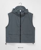[unisex] Yao Summer Nylon Hood Zip-up Vest