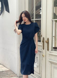 Nadine Seersucker Tulip Wrap One Piece