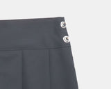 Stan Pleats Belt Midi Skirt Set