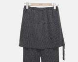 Laden Shirring Bootcut Skirt Pants